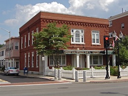 Office at the corner of Pleasant and Main streets