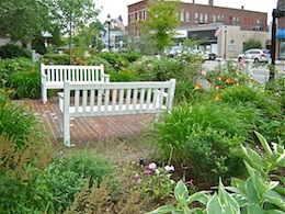 Garden in front of our office